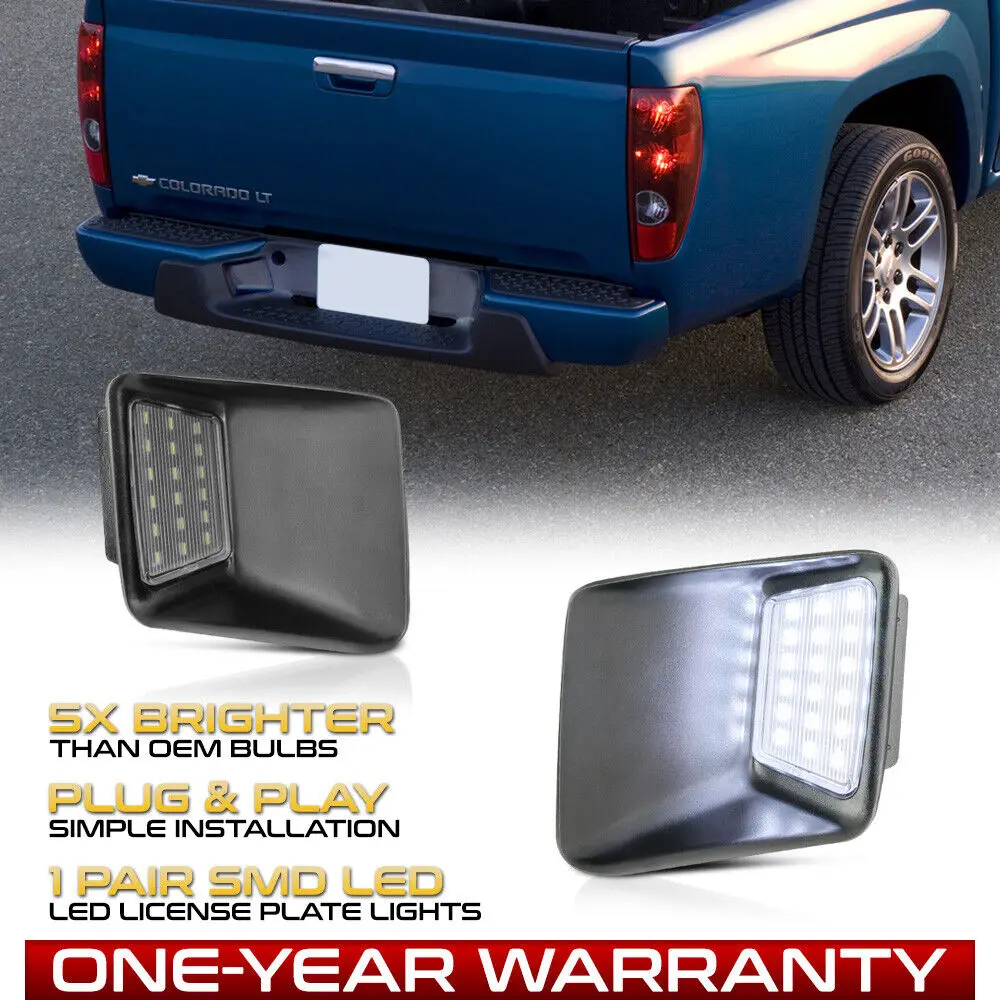 04-12 Chevy Colorado/GMC Canyon SMD LED Rear Bumper license Plate Light Lamp SET
04-12 Chevy Colorado/GMC Canyon SMD LED Rear Bumper license Plate Light Lamp SET