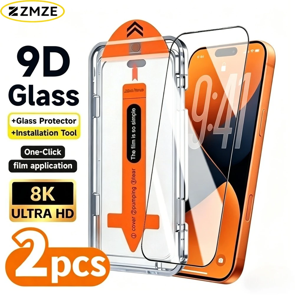2Pcs Ultra Clear Tempered Glass for iPhone 17 16 15 Pro Max Air 17e 16e 14 13 12 Pro 15 14 Plus One Click Installation Protector
2Pcs Ultra Clear Tempered Glass for iPhone 17 16 15 Pro Max Air 17e 16e 14 13 12 Pro 15 14 Plus One Click Installation Protector