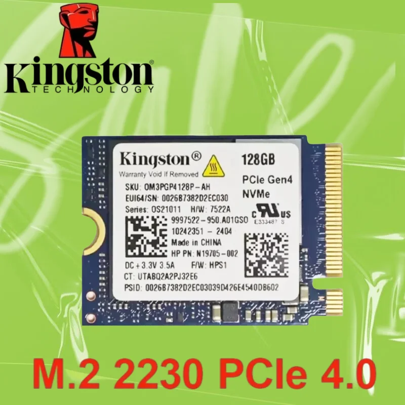 OEM package Kingston SSD 128GB M.2 2230 NVMe PCIe 4.0 built-in solid-state drive Hot Sale
OEM package Kingston SSD 128GB M.2 2230 NVMe PCIe 4.0 built-in solid-state drive Hot Sale