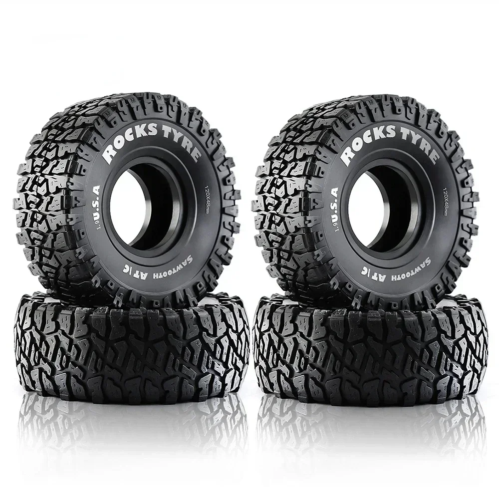 4PCS 120MM 1.9" Rubber Rock Tyres Wheel Tires for 1:10 RC Crawler Car Axial SCX10 90046 AXI03007 TRX4 Redcat Gen8
4PCS 120MM 1.9" Rubber Rock Tyres Wheel Tires for 1:10 RC Crawler Car Axial SCX10 90046 AXI03007 TRX4 Redcat Gen8