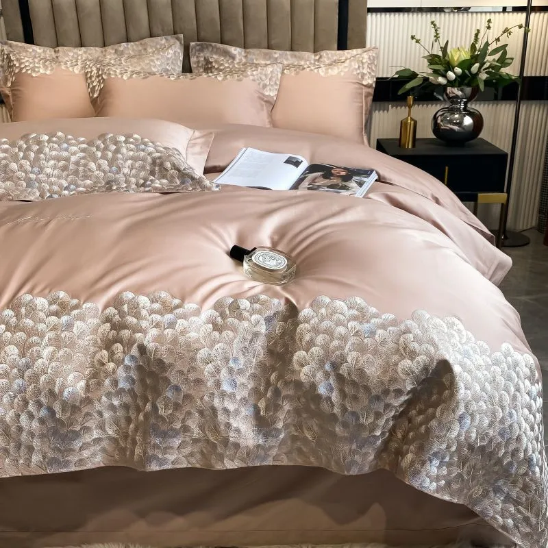 Luxury style high-end horse and cotton four-piece simple cotton embroidery pure bed sheets and pillowcases
Luxury style high-end horse and cotton four-piece simple cotton embroidery pure bed sheets and pillowcases