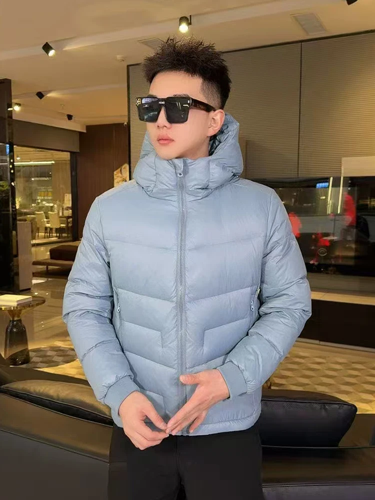 Lightweight Pure Color Men's down Jaet Winter Faion Simple Hooded Top Couple's ort Warm Outerwear Polyester Fiber
Lightweight Pure Color Men's down Jaet Winter Faion Simple Hooded Top Couple's ort Warm Outerwear Polyester Fiber