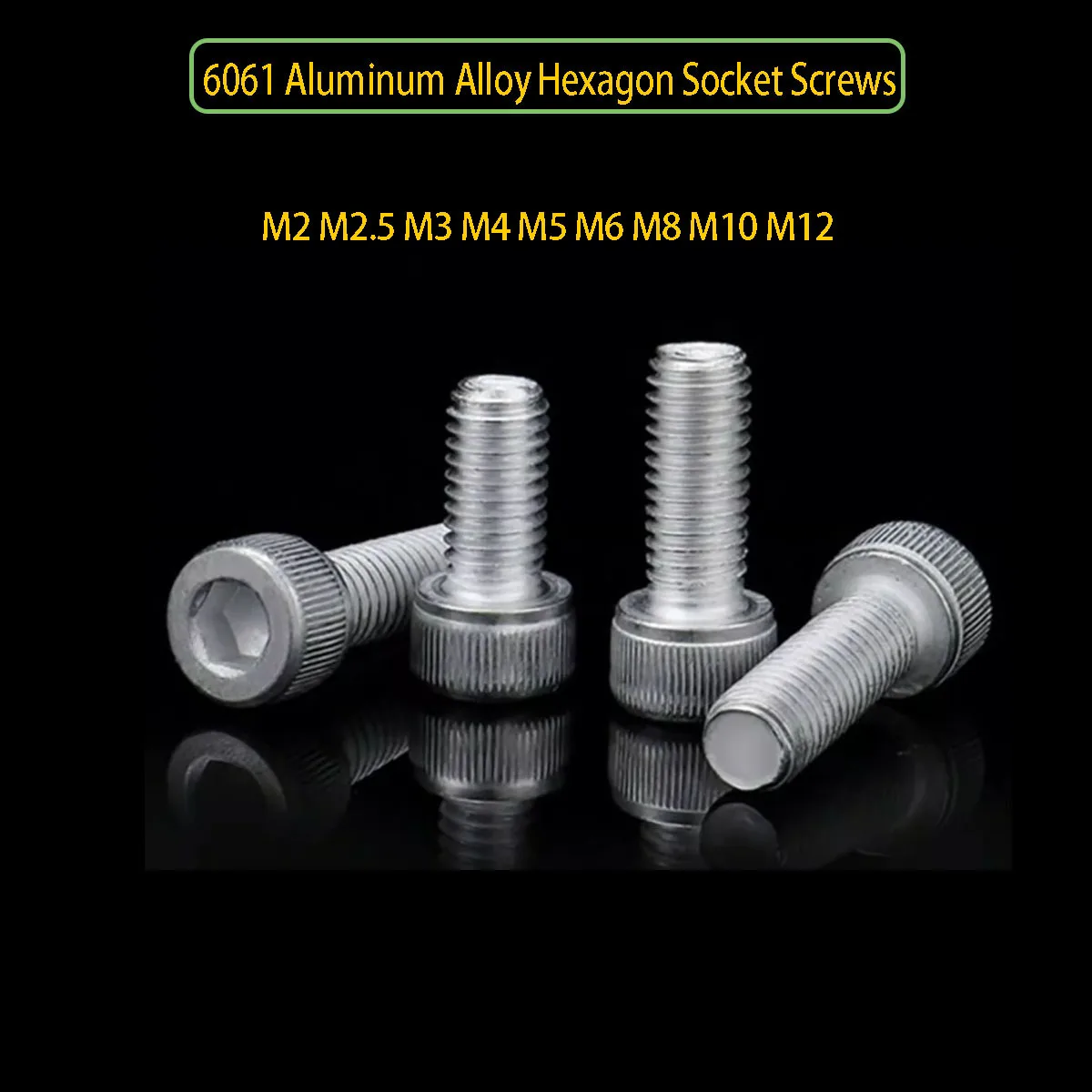 6061 Aluminum Alloy Hexagon Socket Screws/Bolts, Extended Fasteners, Extended M2M3M5M6M8M10M12
6061 Aluminum Alloy Hexagon Socket Screws/Bolts, Extended Fasteners, Extended M2M3M5M6M8M10M12