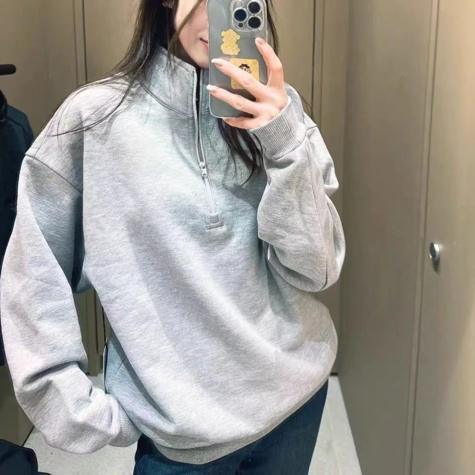 Long-sleeved Solid Color Zip Hoodies Women Sweatshirts Leisure Top Sport Yoga Stand Up Collar Pullover Fitness Loose Coat Autumn
Long-sleeved Solid Color Zip Hoodies Women Sweatshirts Leisure Top Sport Yoga Stand Up Collar Pullover Fitness Loose Coat Autumn