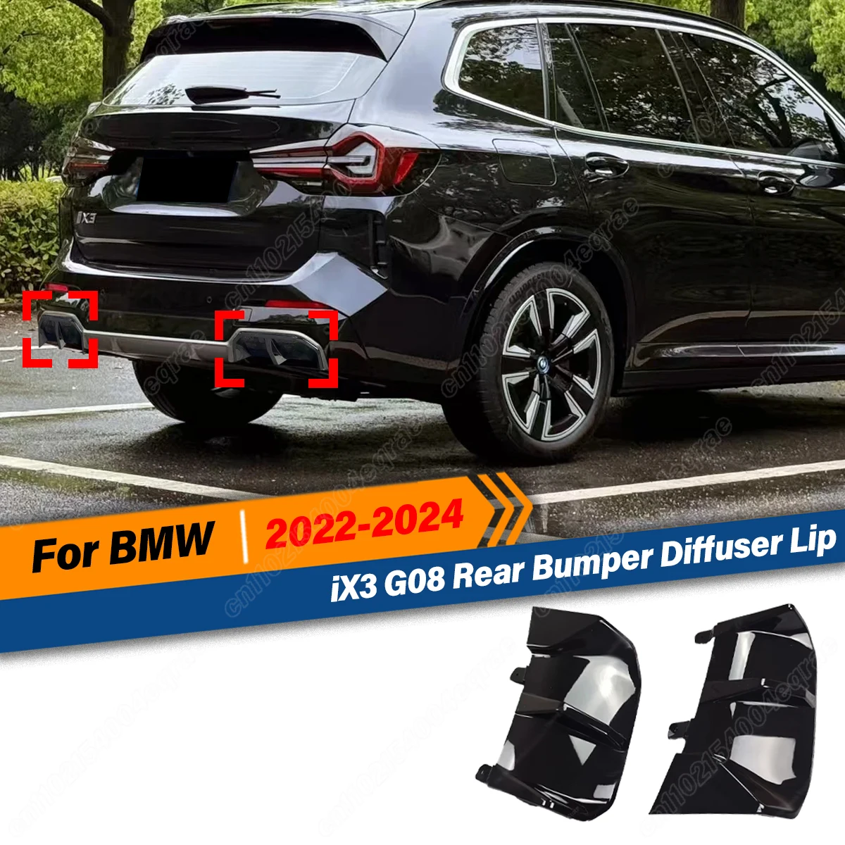 Для Bmw IX3 G08 IX3 2022 2023 2024 M Performance Style Задний бампер Диффузор Lip Lci M Sport Задняя выхлопная труба Разделитель
Для Bmw IX3 G08 IX3 2022 2023 2024 M Performance Style Задний бампер Диффузор Lip Lci M Sport Задняя выхлопная труба Разделитель