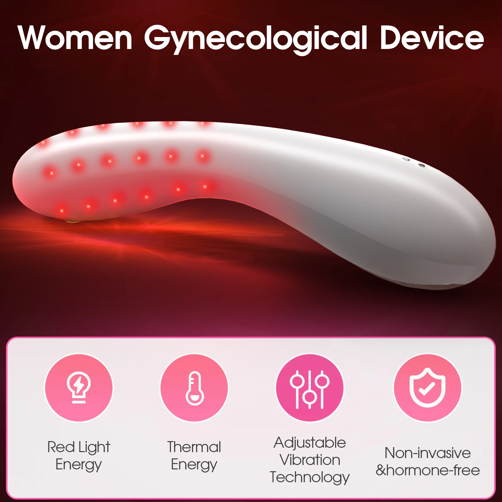 Pelvic Floor Exercise Massage Female Vaginal Health Device 660nm Red Light Therapy Waterproof Women Bottom Muscle Relax
Pelvic Floor Exercise Massage Female Vaginal Health Device 660nm Red Light Therapy Waterproof Women Bottom Muscle Relax
