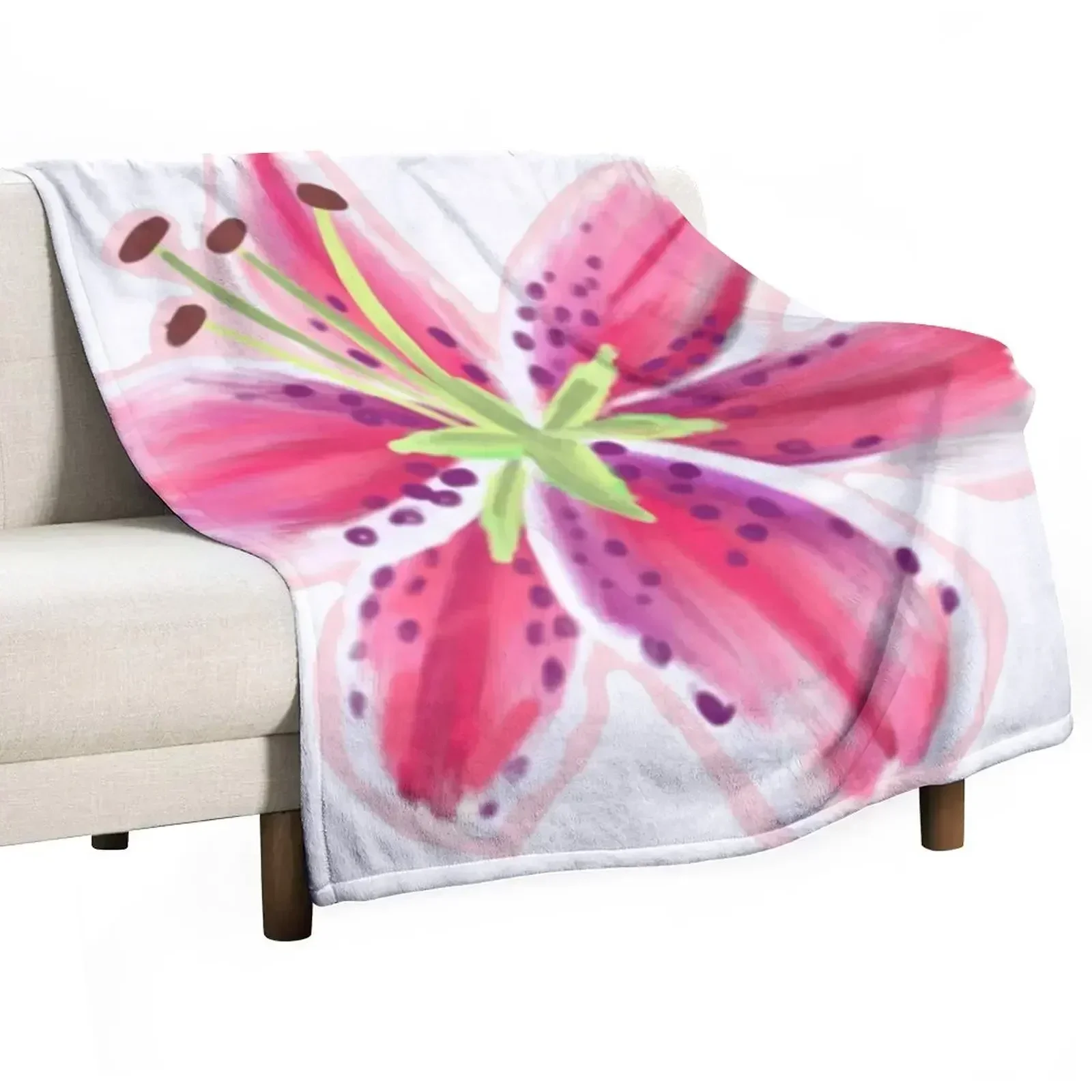 Stargazer Lily Throw Blanket Ultra Plush Cozy Blanket for Napping Sleeping
Stargazer Lily Throw Blanket Ultra Plush Cozy Blanket for Napping Sleeping