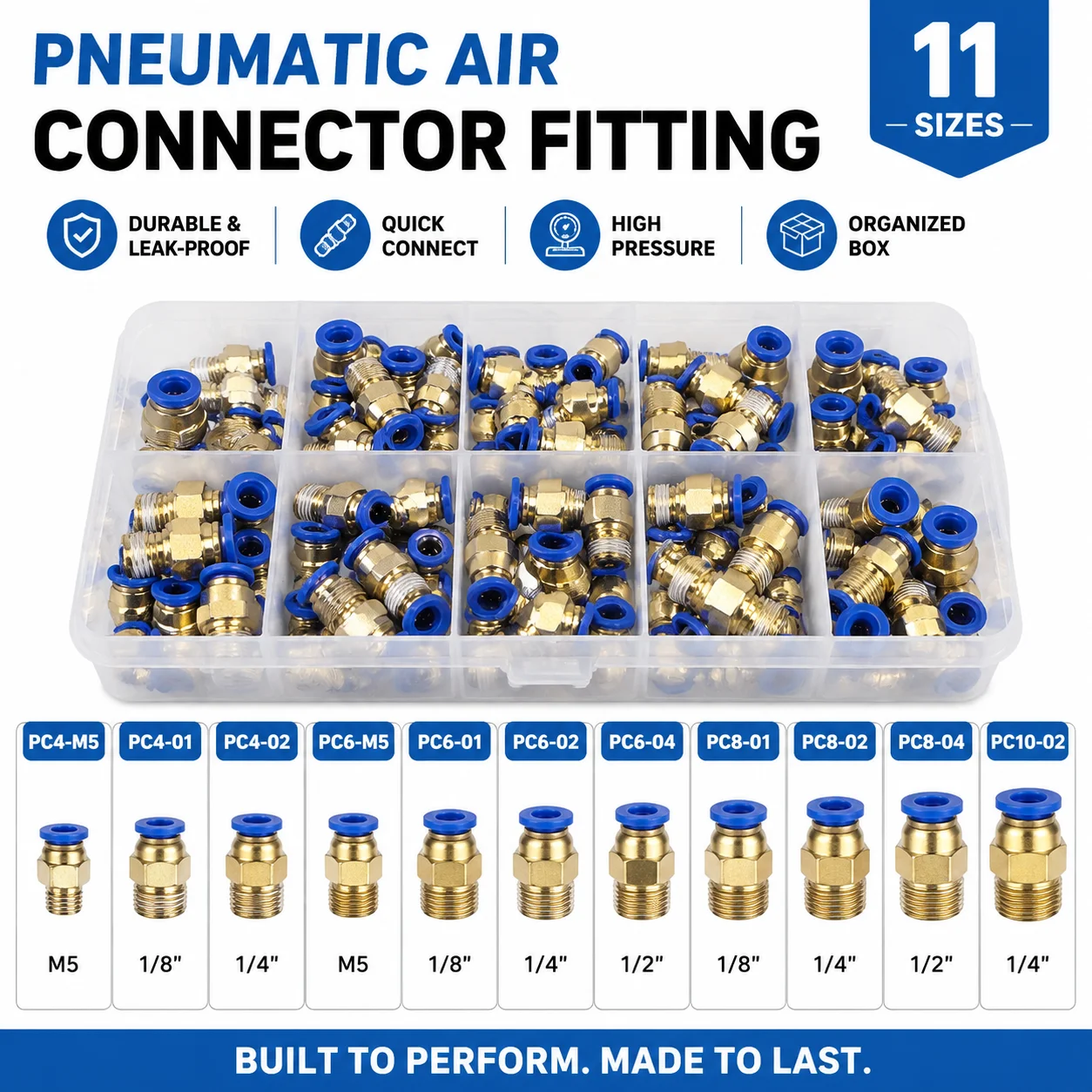 Pneumatic Boxed Quick Connector Multi Specification 4 6 8 10 12mm Hose 1/8 1/4 3/8 1/2 Thread Straight Air Pipe Fitting
Pneumatic Boxed Quick Connector Multi Specification 4 6 8 10 12mm Hose 1/8 1/4 3/8 1/2 Thread Straight Air Pipe Fitting