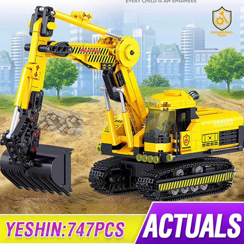 Creative High-Tech Ciy Engineering Car The Excavator Truck Model Assembly Vehicle Building Blocks Toys Children Christmas Gifts
Creative High-Tech Ciy Engineering Car The Excavator Truck Model Assembly Vehicle Building Blocks Toys Children Christmas Gifts