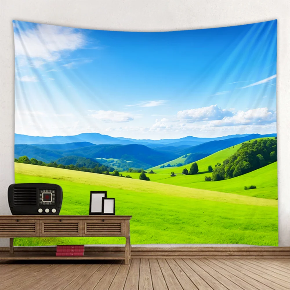 Natural Forest Rural Landscape Tapestry Cloud And Grass Wall Hanging Cloth for Living Room Sofa Dining Room Decor
Natural Forest Rural Landscape Tapestry Cloud And Grass Wall Hanging Cloth for Living Room Sofa Dining Room Decor