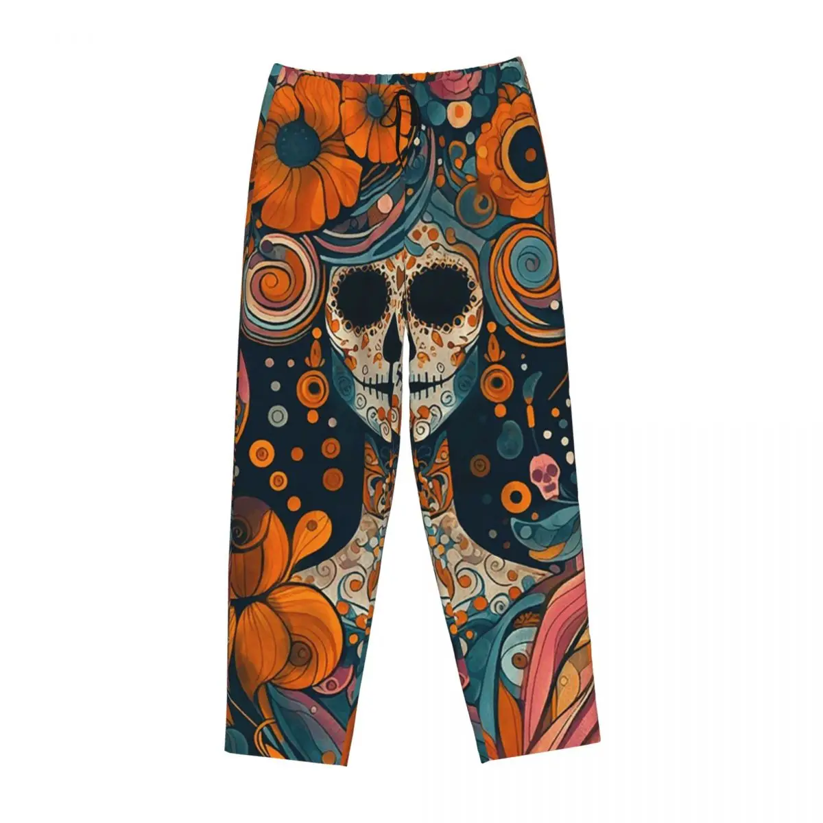 Custom Mexican Catrina Girl Day Of The Dead Sugar Skull Women Pajama Pants Lounge Sleep Sleepwear Bottoms with Pockets
Custom Mexican Catrina Girl Day Of The Dead Sugar Skull Women Pajama Pants Lounge Sleep Sleepwear Bottoms with Pockets