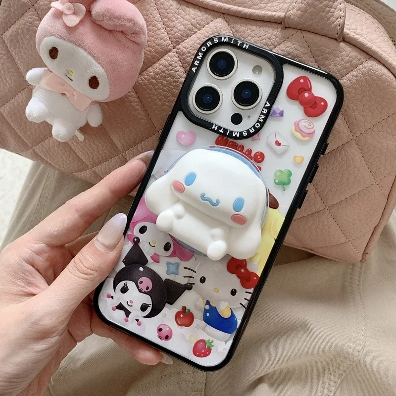 Sanrio Hello Kitty Kuromi Melody Magnetic Holder Magsafe Wireless Charge Phone Case For iPhone 16 15 14 13 12 11 Pro Max Cover
Sanrio Hello Kitty Kuromi Melody Magnetic Holder Magsafe Wireless Charge Phone Case For iPhone 16 15 14 13 12 11 Pro Max Cover