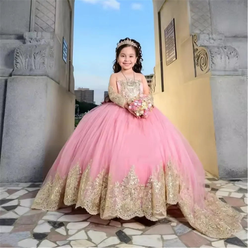 Customized Flower Girl Wedding Dress Lace Appliques Bow Long Sleeves Princess Birthday Party Pageant Holy First Communion Gown
Customized Flower Girl Wedding Dress Lace Appliques Bow Long Sleeves Princess Birthday Party Pageant Holy First Communion Gown