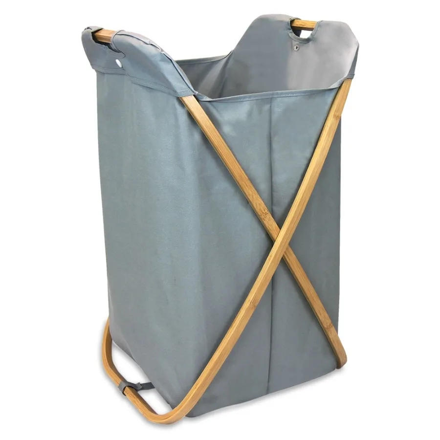 Bamboo Folding X-Frame Laundry Hamper Sorter
Bamboo Folding X-Frame Laundry Hamper Sorter