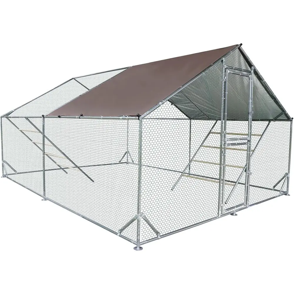 Large Metal Chicken Coop Run Chicken Pen with p, Waterproo Tarp Cover, Outdoor Poultry Enclosure or Chickens, Ducks, Rabbits, 12
Large Metal Chicken Coop Run Chicken Pen with p, Waterproo Tarp Cover, Outdoor Poultry Enclosure or Chickens, Ducks, Rabbits, 12