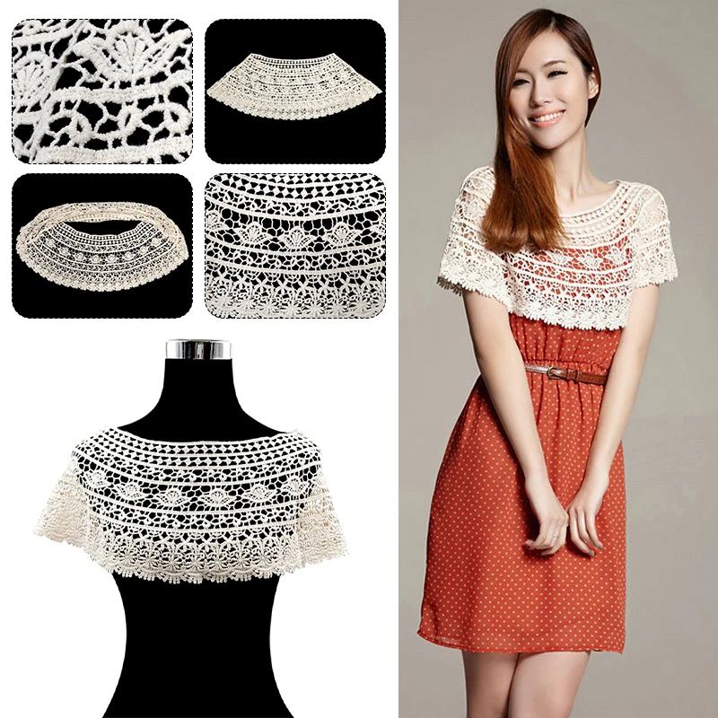 Lady Shrug Bolero Shawl Blouse Shrug Hollow Out Crochet Bridal Wedding Cover Up Banquet Elegant Lace Cape
Lady Shrug Bolero Shawl Blouse Shrug Hollow Out Crochet Bridal Wedding Cover Up Banquet Elegant Lace Cape
