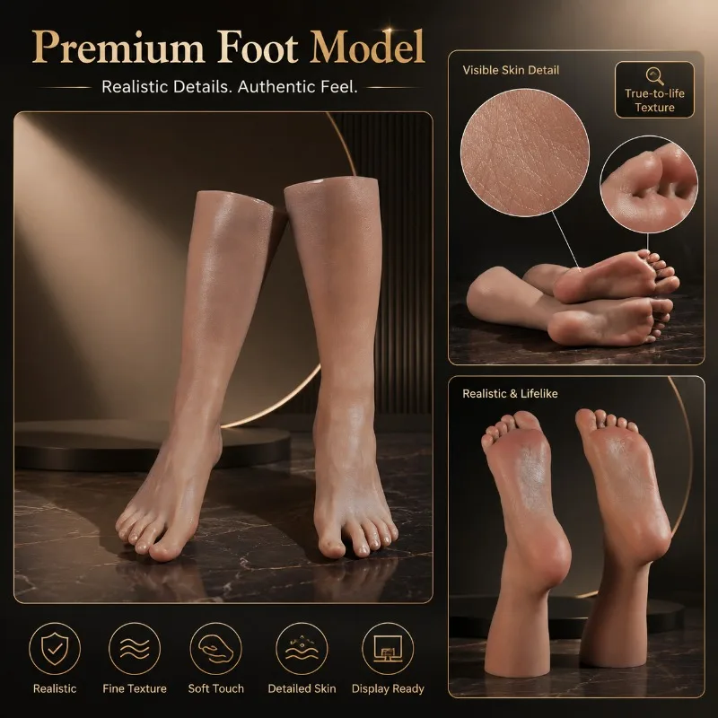 Simulated Skin Texture Realistic Silicone Tpe Calf Model Male Mannequin Feet Fetish Simulation 1:1 Nail Art Practice T44 24.5cm
Simulated Skin Texture Realistic Silicone Tpe Calf Model Male Mannequin Feet Fetish Simulation 1:1 Nail Art Practice T44 24.5cm