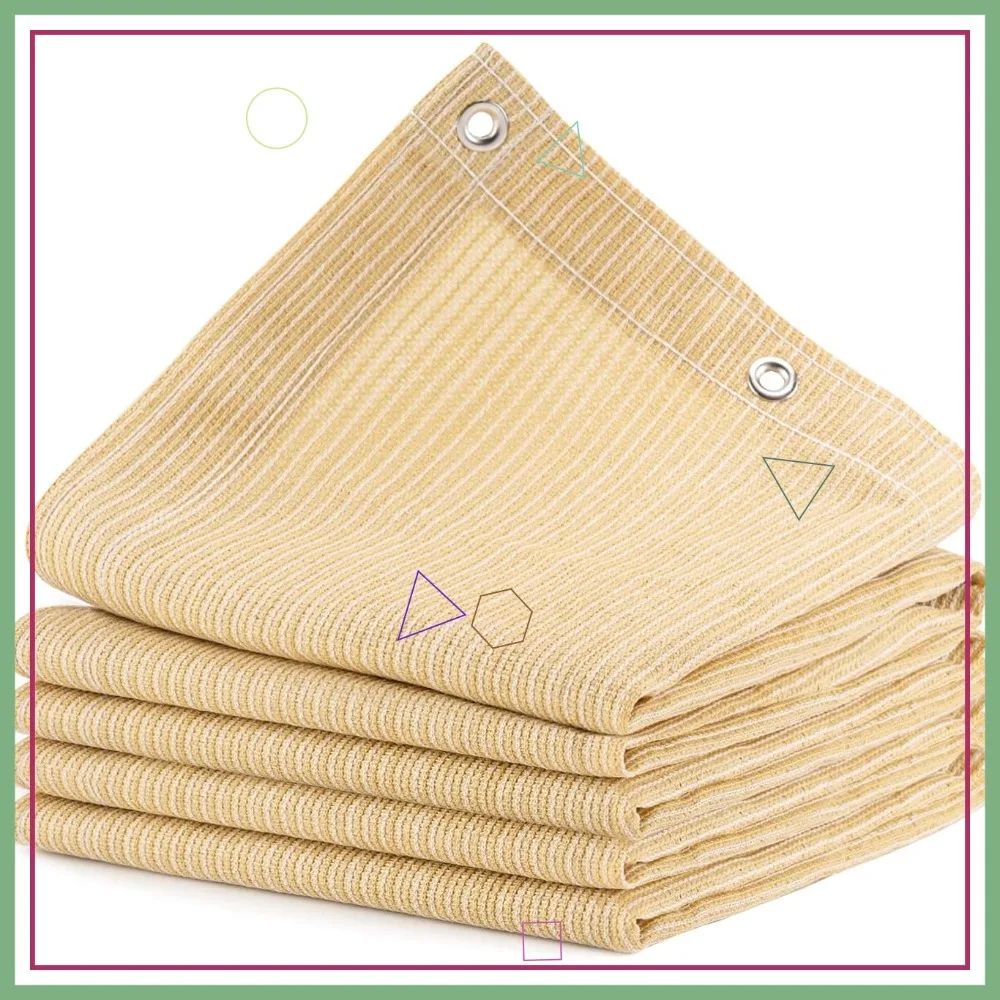 90% Outdoor Sun Shade Cloth 10x20 FT, UV Protection Heat Resistant HDPE, Pergola Patio Sunshade with Grommets
90% Outdoor Sun Shade Cloth 10x20 FT, UV Protection Heat Resistant HDPE, Pergola Patio Sunshade with Grommets