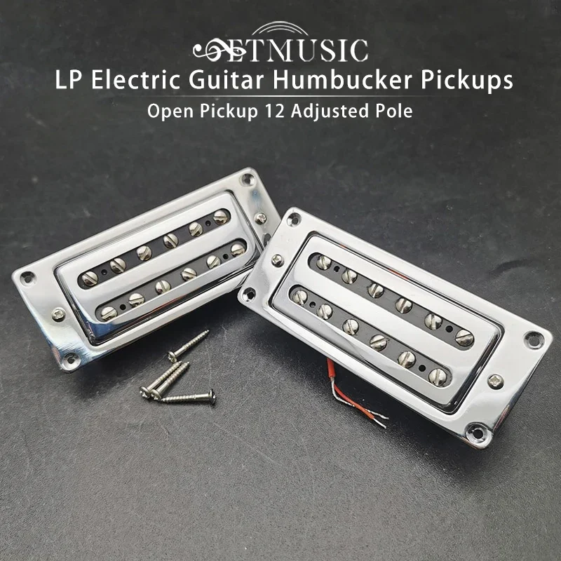 Mini Open Electric Guitar Humbucker Pickup 12 Adjusted Pole Piece for LP Guitar Parts Neck and Bridge Chrome 68X29MM
Mini Open Electric Guitar Humbucker Pickup 12 Adjusted Pole Piece for LP Guitar Parts Neck and Bridge Chrome 68X29MM