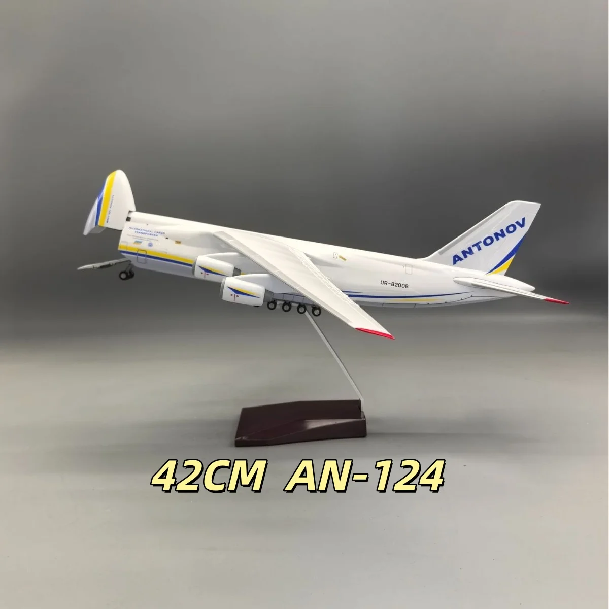 42CM 1/165 Scale For Antonov AN-124 Mriya Transport Aircraft Simulation Airplane Resin Plastic Replica Model For Collection Gift
42CM 1/165 Scale For Antonov AN-124 Mriya Transport Aircraft Simulation Airplane Resin Plastic Replica Model For Collection Gift