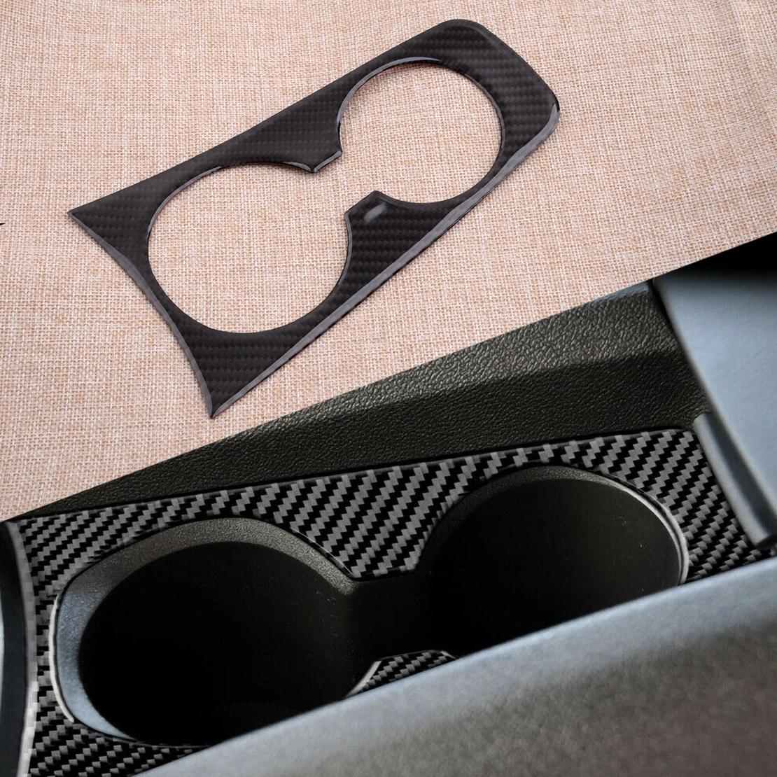 Black Car Water Cup Holder Cover Panel Carbon Fiber Decoration Fit for Chevrolet Camaro 2010 2011 2012 2013 2014 2015
Black Car Water Cup Holder Cover Panel Carbon Fiber Decoration Fit for Chevrolet Camaro 2010 2011 2012 2013 2014 2015