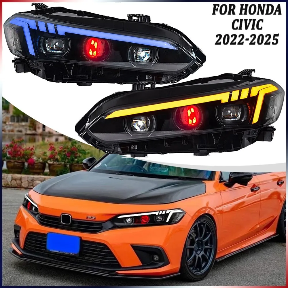 1 комплект красных светодиодных фар Demon Eye для Honda Civic 2022-2025, передние фары в сборе, аксессуары для фар DRL
1 комплект красных светодиодных фар Demon Eye для Honda Civic 2022-2025, передние фары в сборе, аксессуары для фар DRL