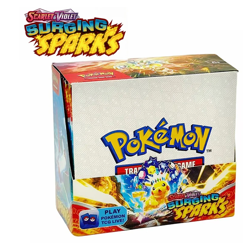 Pokemon TCG Scarlet & Violet Surging Sparks Booster Box - 36 Packs English Trading Card Game Collectible Cards Kids Toy Gift
Pokemon TCG Scarlet & Violet Surging Sparks Booster Box - 36 Packs English Trading Card Game Collectible Cards Kids Toy Gift