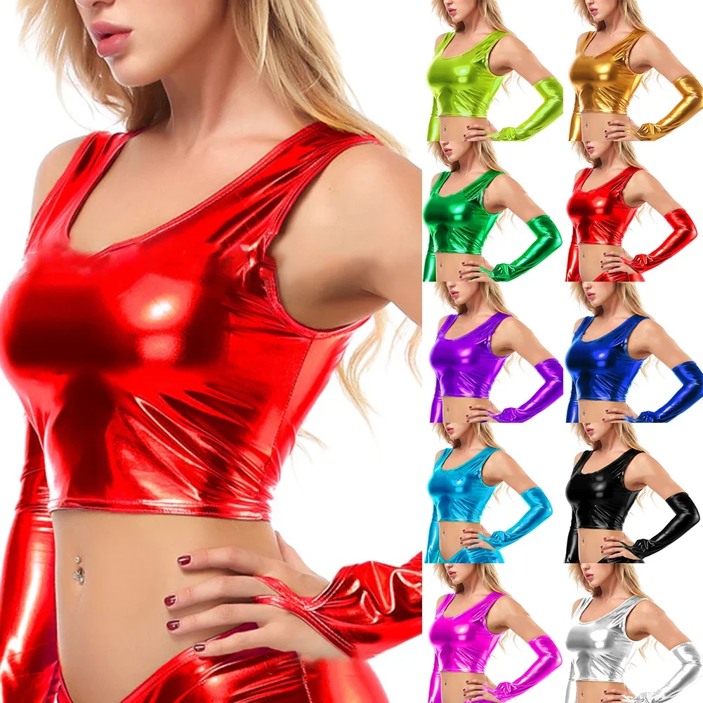 Autumn Daily Female Clubwear Lingerie Crop Top Dance Elastic Faux Leather Sexy Shiny Slight Strech Solid Color Vest
Autumn Daily Female Clubwear Lingerie Crop Top Dance Elastic Faux Leather Sexy Shiny Slight Strech Solid Color Vest