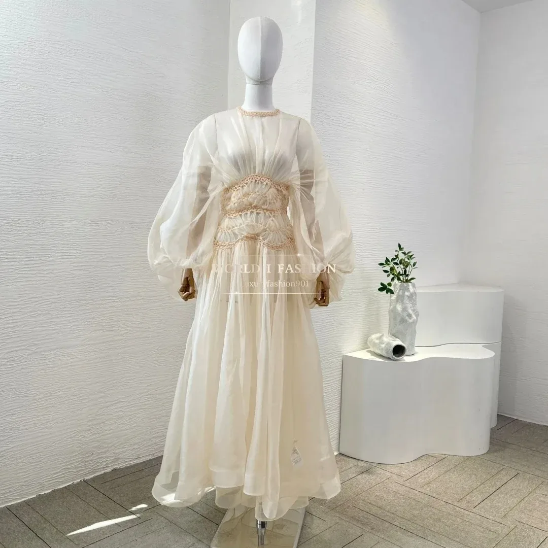 Elegant Pure Silk 2025 Summer Holiday Collection Beach Style High Quality Full Lantern Sleeve Women Long Dress
Elegant Pure Silk 2025 Summer Holiday Collection Beach Style High Quality Full Lantern Sleeve Women Long Dress