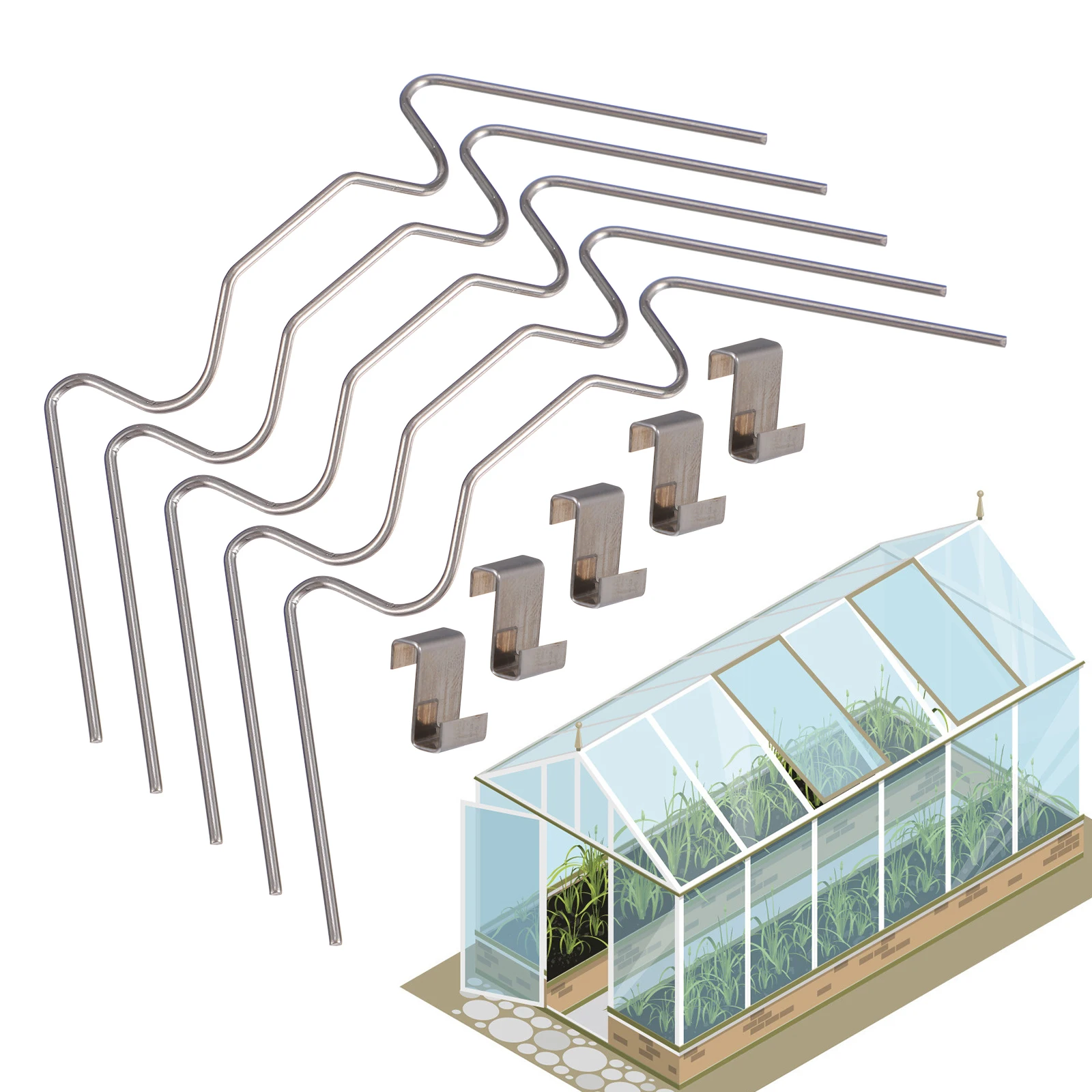 50 Sets Greenhouse Glass Pane Clips Window Clips Gardening Tool Replacement Clip Greenhouse Repair Tools For Home Garden Yard
50 Sets Greenhouse Glass Pane Clips Window Clips Gardening Tool Replacement Clip Greenhouse Repair Tools For Home Garden Yard