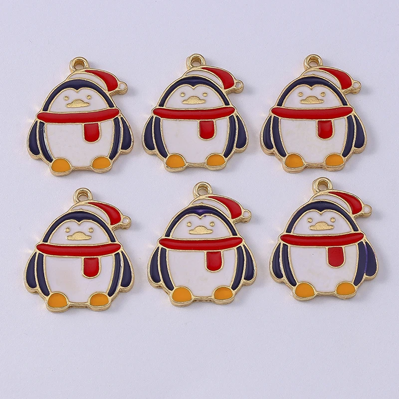 Duarte 20Pcs/Lot Cartoon Enamel Christmas Penguin Charms Pendants for Jewelry Making New Year Earrings Necklaces DIY Craft Gift
Duarte 20Pcs/Lot Cartoon Enamel Christmas Penguin Charms Pendants for Jewelry Making New Year Earrings Necklaces DIY Craft Gift