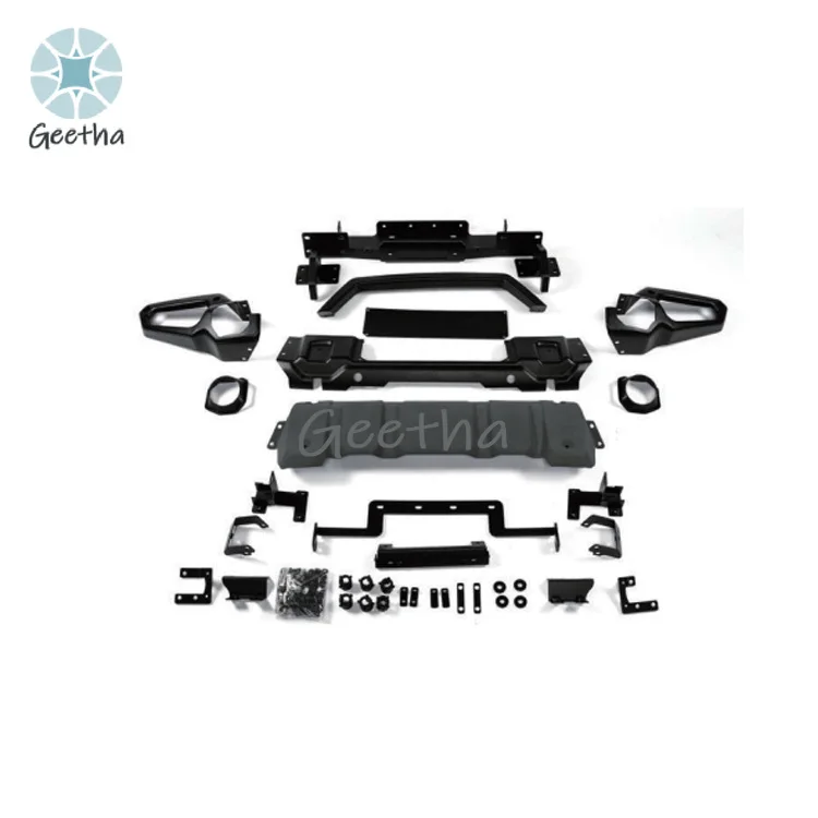 High Quality Auto Body System 4x4 Auto Accessories PR Style Front and Rear Bumper with Corner for Jeep Wrangler JL 2018+
High Quality Auto Body System 4x4 Auto Accessories PR Style Front and Rear Bumper with Corner for Jeep Wrangler JL 2018+