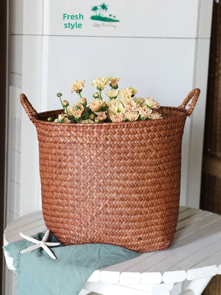 Handwoven Large Size Dirty Clothes Basket Bedroom Towel Clothing Storage Bucket Japanese Style Living Room Toy Basket Plant P...
Handwoven Large Size Dirty Clothes Basket Bedroom Towel Clothing Storage Bucket Japanese Style Living Room Toy Basket Plant P...