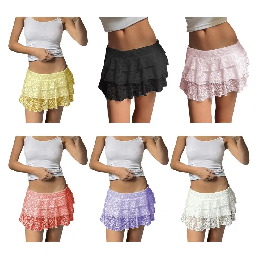 New Women's Clothing, Temperament Solid Color Sexy Short Beach Skirt Large Size Low Waist Skirt Embroidery Lace Flower Skirt 
New Women's Clothing, Temperament Solid Color Sexy Short Beach Skirt Large Size Low Waist Skirt Embroidery Lace Flower Skirt