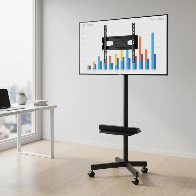 Free Shipping-Rolling Television Trolley 23-60 inch For Bedroom Living Room Office, Height Adjustable Portable Floor Base Audio-Visual Shelf Locking Wheels Metal Frame Max VESA 400x400mm
Free Shipping-Rolling Television Trolley 23-60 inch For Bedroom Living Room Office, Height Adjustable Portable Floor Base Audio-Visual Shelf Locking Wheels Metal Frame Max VESA 400x400mm