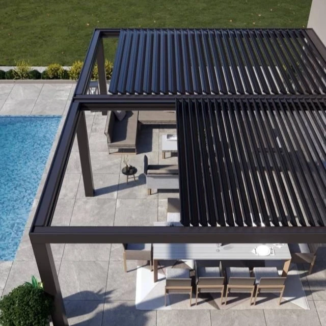 Digah Gazebo Motorized Aluminum Alloy Louver Retractable Roof Remote Control Sun Rain Protection Pool Balcony Outdoor Glass
Digah Gazebo Motorized Aluminum Alloy Louver Retractable Roof Remote Control Sun Rain Protection Pool Balcony Outdoor Glass