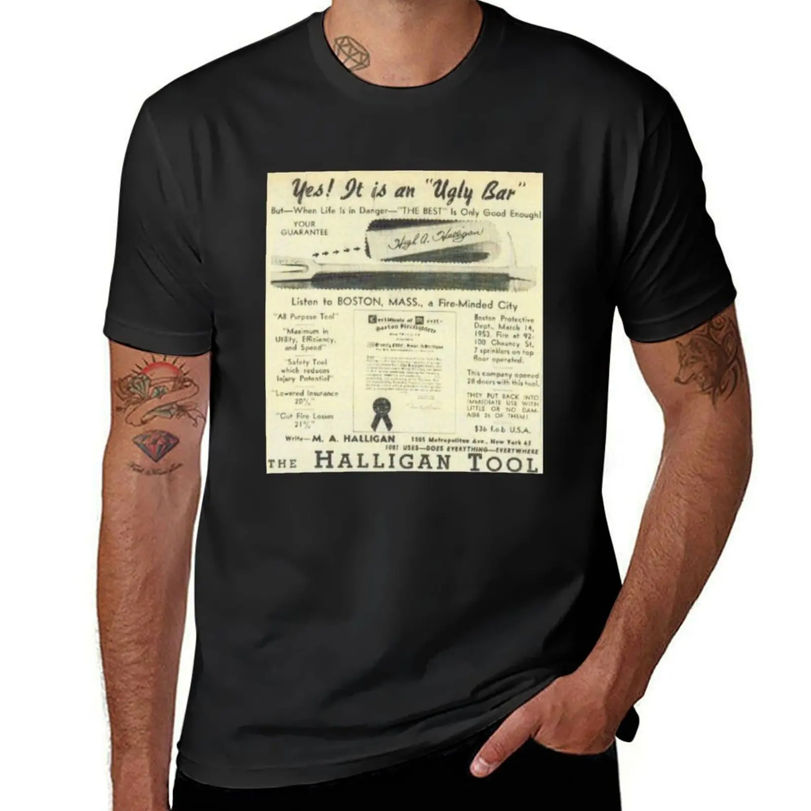 Ugly Bar Halligan tool advertisement T-Shirt funnys oversizeds graphics mens plain t shirts
Ugly Bar Halligan tool advertisement T-Shirt funnys oversizeds graphics mens plain t shirts