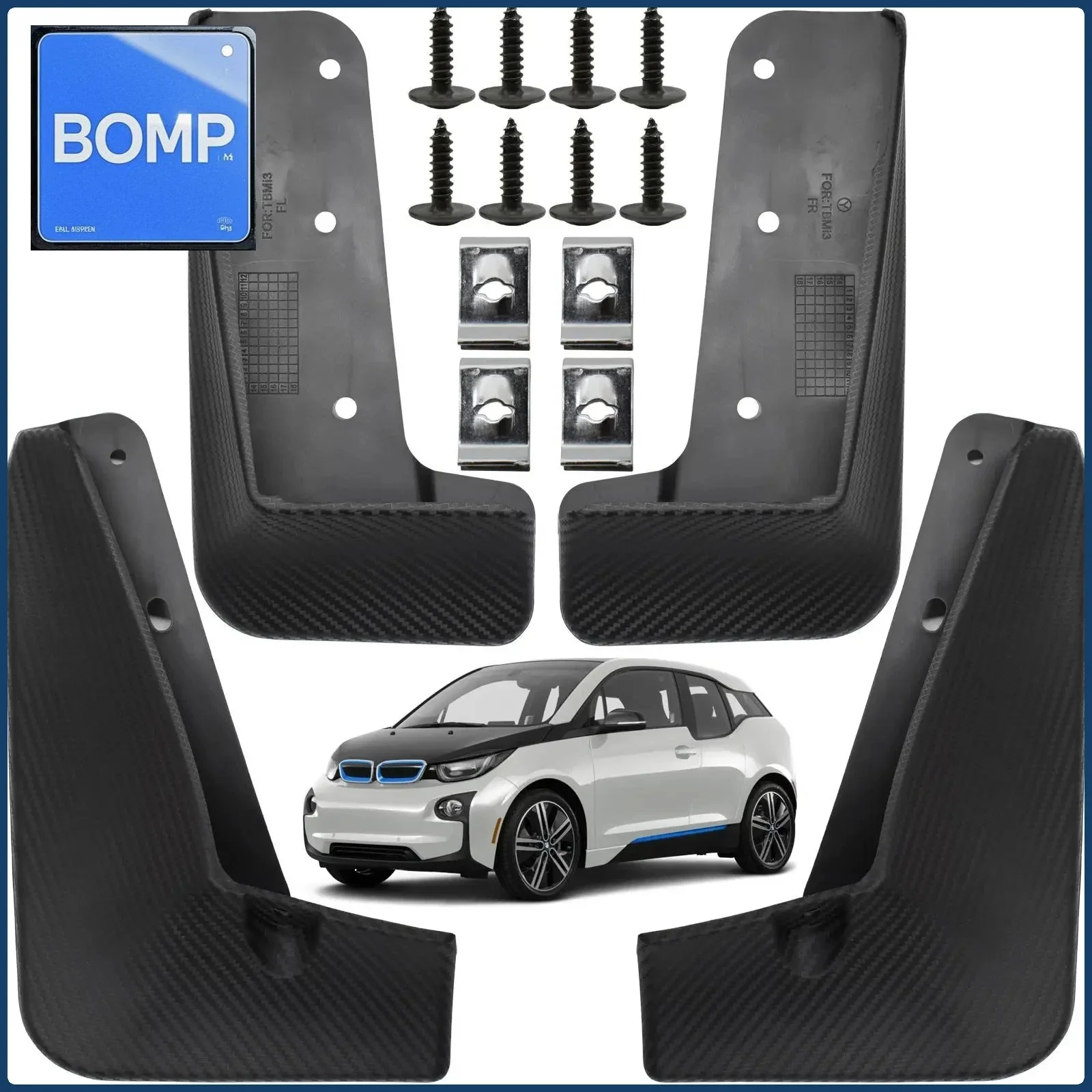 Fit For 4pc Set FOR Bmw I3 2013-2021 Molded Mud Flaps Splash Guards Mudguards Fender Electric Styled Molded Car Flares Replaceme
Fit For 4pc Set FOR Bmw I3 2013-2021 Molded Mud Flaps Splash Guards Mudguards Fender Electric Styled Molded Car Flares Replaceme