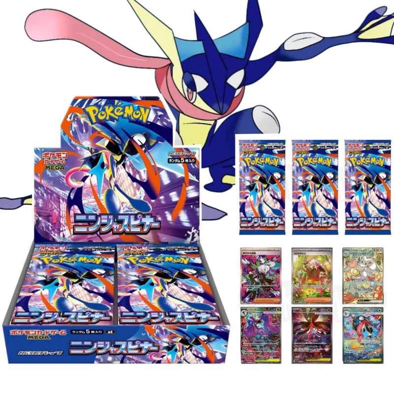 Original Pokemon Cards PTCG Japanese Edition M4 Booster Pack/Box Anime Trading Card Ninja Beyblade MEGA Koga Ninja Ex Gifts
Original Pokemon Cards PTCG Japanese Edition M4 Booster Pack/Box Anime Trading Card Ninja Beyblade MEGA Koga Ninja Ex Gifts