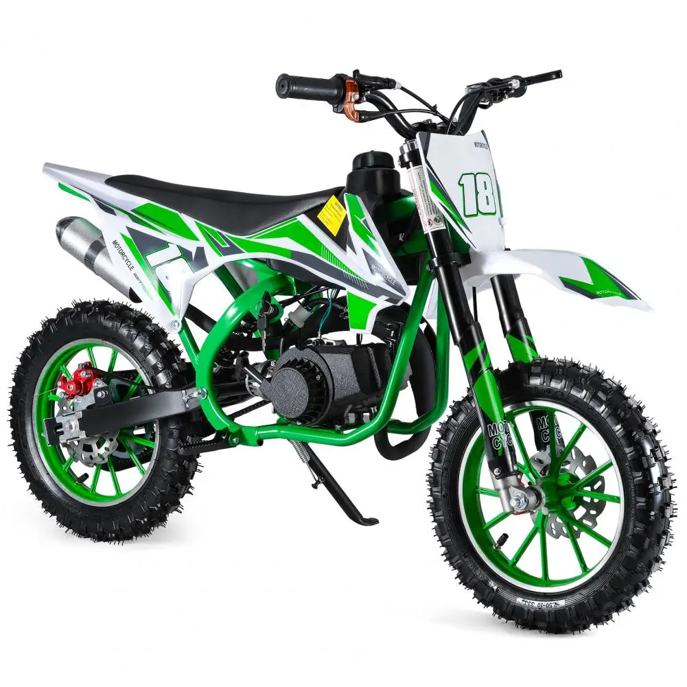 Gas Motorbike, 150kg Loading Capacity 49cc 2-Stroke Kids Mini Motocross, Children Off-road Bike, Racing Max Speed 40KM/H (Green)
Gas Motorbike, 150kg Loading Capacity 49cc 2-Stroke Kids Mini Motocross, Children Off-road Bike, Racing Max Speed 40KM/H (Green)