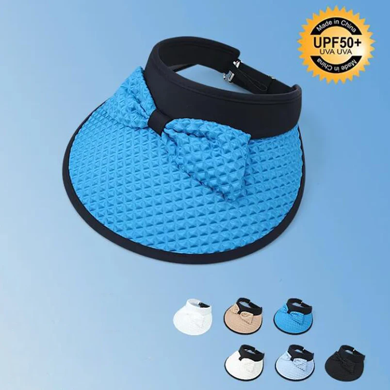 Summer Women Hat Waffle Pattern Bow Empty Top Cap Korean Sunshade Hat Casual and Versatile Foldable Sunscreen Cap Saida De Praia
Summer Women Hat Waffle Pattern Bow Empty Top Cap Korean Sunshade Hat Casual and Versatile Foldable Sunscreen Cap Saida De Praia