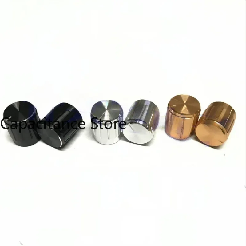 5PCS 15X16 aluminum alloy knob black silver gold hat D-axis plum blossom shaft power amplifier potentiometer anti slip
5PCS 15X16 aluminum alloy knob black silver gold hat D-axis plum blossom shaft power amplifier potentiometer anti slip