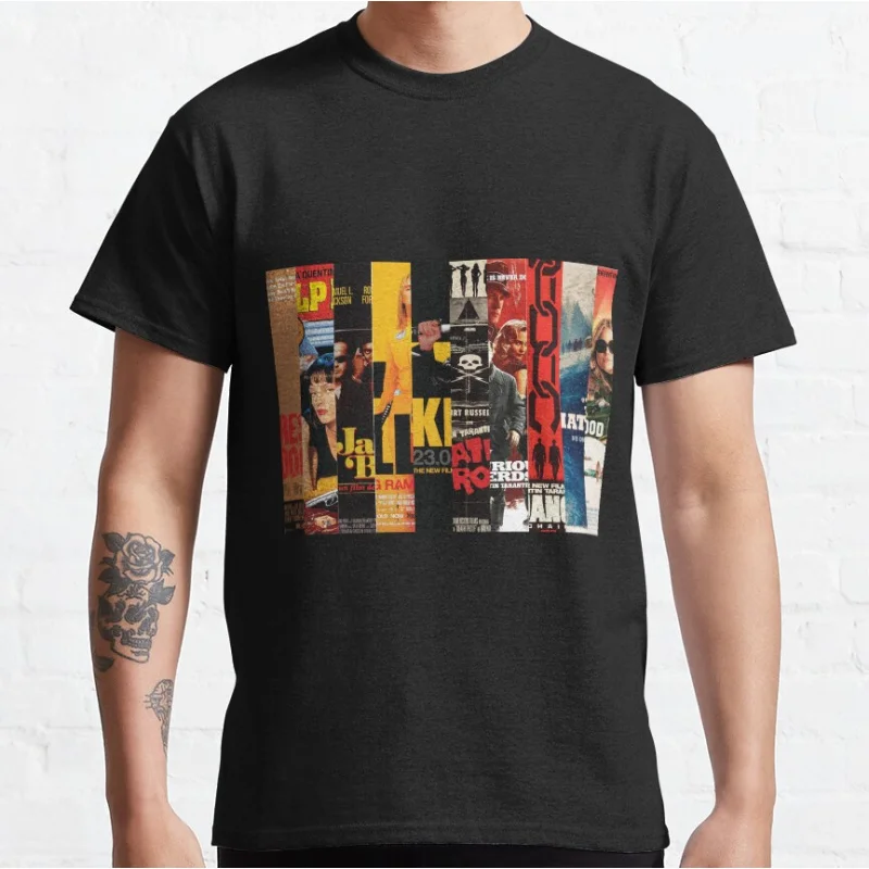 Tarantino Ten 80s vintage movie Pulp fiction Short-sleeve crewneck T-shirt for men large size Adult Tops S-6xl
Tarantino Ten 80s vintage movie Pulp fiction Short-sleeve crewneck T-shirt for men large size Adult Tops S-6xl