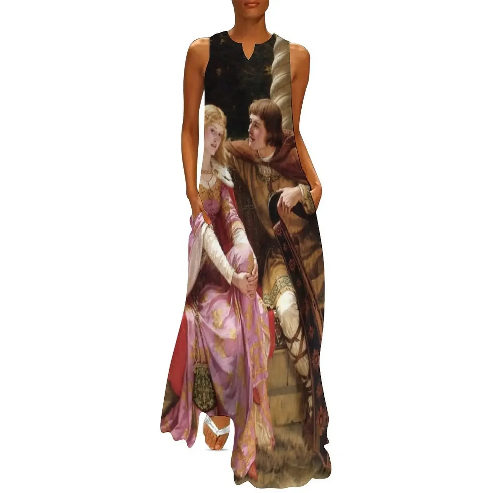 Edmund Blair Leighton Tristan and Isolde Long Dress Woman's evening dress Women dresses summer Dress
Edmund Blair Leighton Tristan and Isolde Long Dress Woman's evening dress Women dresses summer Dress