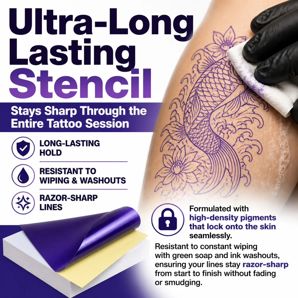 4-Layer Tattoo Transfer Paper Dual Use Thermal & Hand Trace Clear Long Lasting Tattoo Stencil Transfer Paper For Tattoo
4-Layer Tattoo Transfer Paper Dual Use Thermal & Hand Trace Clear Long Lasting Tattoo Stencil Transfer Paper For Tattoo