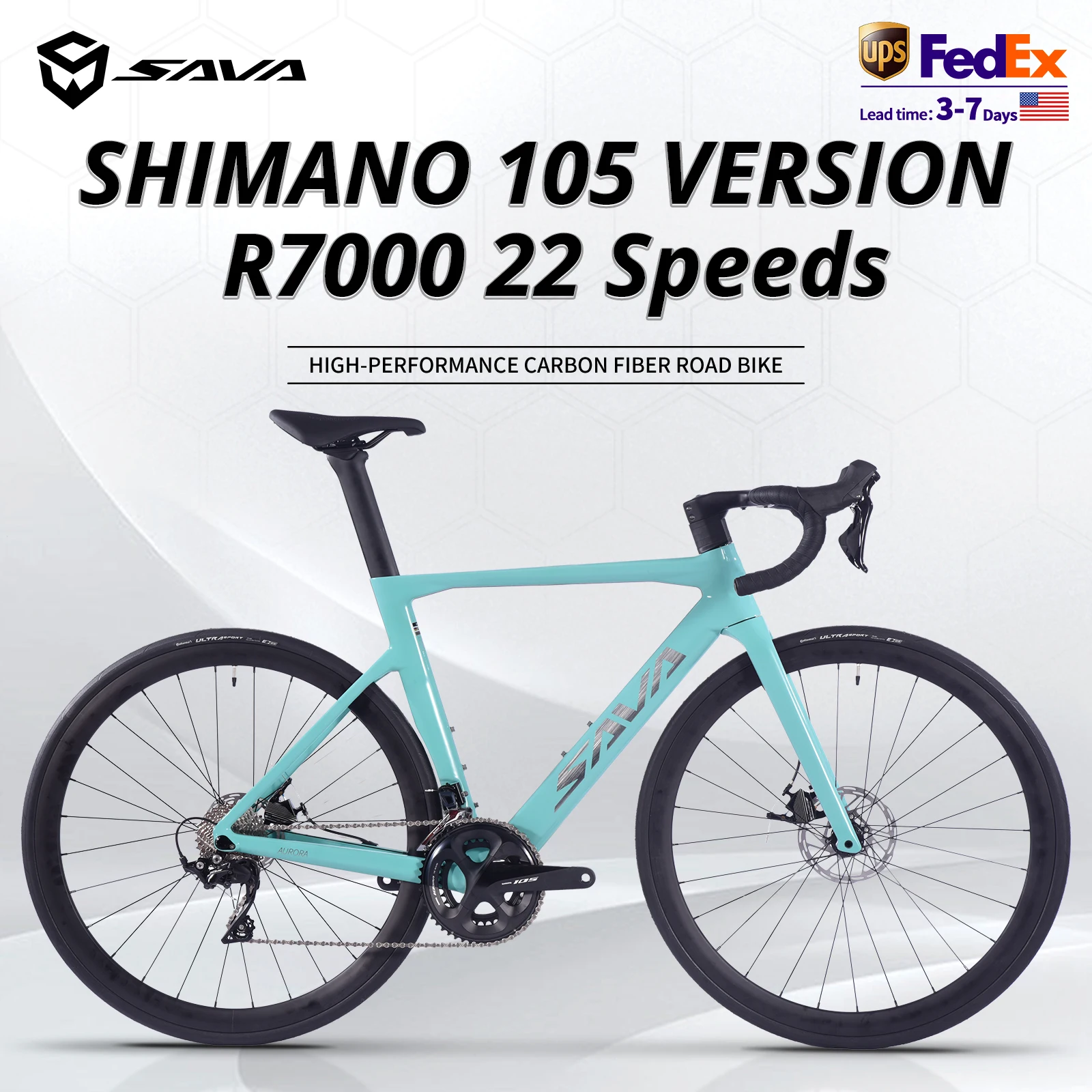 US Warehouse SAVA 20th Anniversary Road Bicycle Racing Integrated Handlebar Full Carbon Fiber Bicycle with 22-Speed Kit
US Warehouse SAVA 20th Anniversary Road Bicycle Racing Integrated Handlebar Full Carbon Fiber Bicycle with 22-Speed Kit