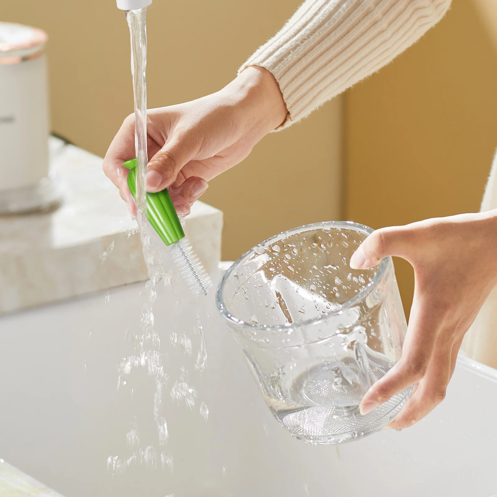 1 Set Bottle Cap Brush Set Cup Lid Cleaner For Tight Spaces Reusable Plastic Groove Scrub Household Cleaning Tool Multi-Function
1 Set Bottle Cap Brush Set Cup Lid Cleaner For Tight Spaces Reusable Plastic Groove Scrub Household Cleaning Tool Multi-Function