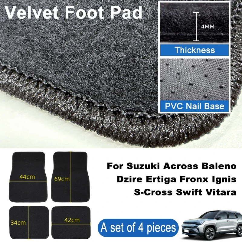 For Suzuki Across Baleno Dzire Ertiga Fronx Ignis S-Cross Car Floor Mats Black Non-Slip 4Pcs Front & Rear Foot Mats Carpets Rugs
For Suzuki Across Baleno Dzire Ertiga Fronx Ignis S-Cross Car Floor Mats Black Non-Slip 4Pcs Front & Rear Foot Mats Carpets Rugs