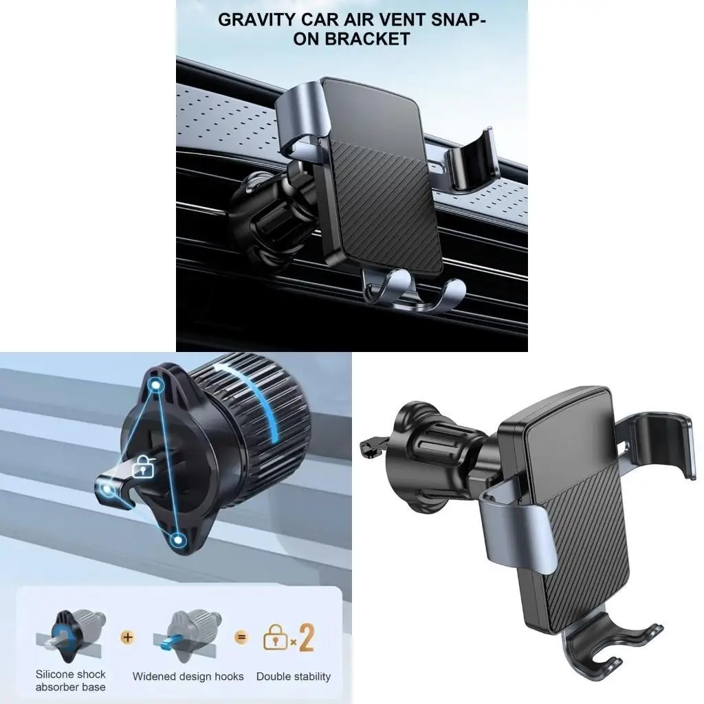 R53C Upgrades Gravitation Actuated Car Phone Support Air Venting Mounted for Hands Frees Use
R53C Upgrades Gravitation Actuated Car Phone Support Air Venting Mounted for Hands Frees Use