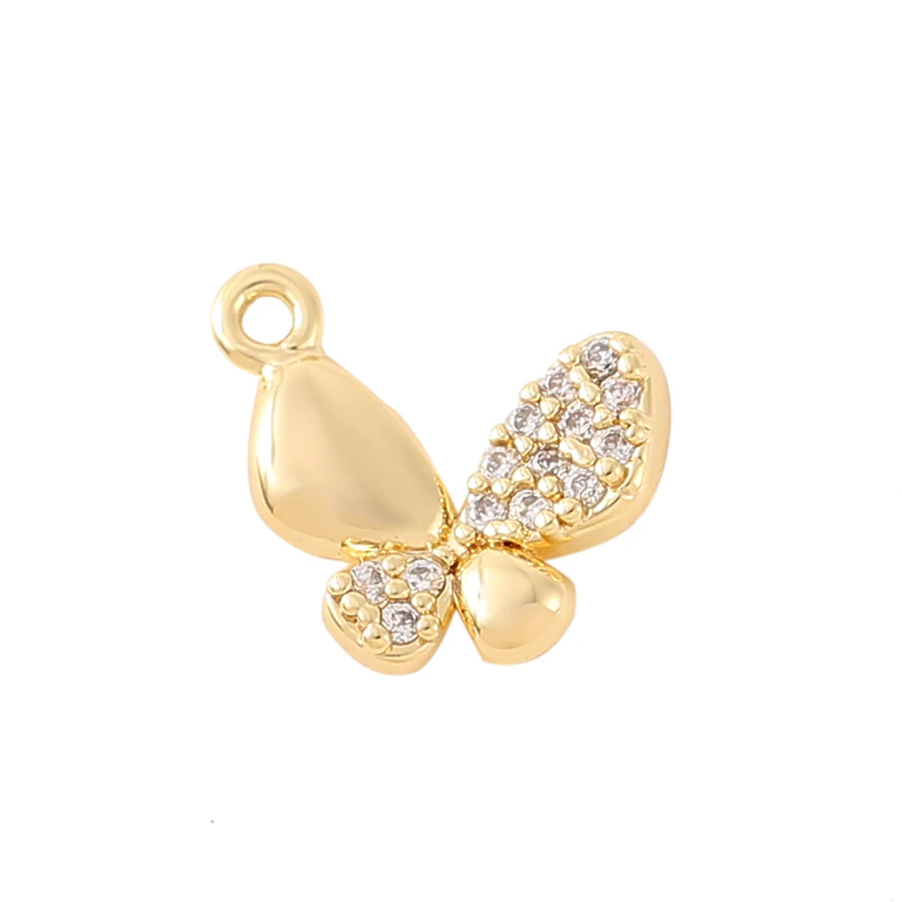 Factory Wholesale Gold Color Brass and Zircon Butterfly Charms Pendants Necklace and Bracelet Earring Diy Jewelry Accessories
Factory Wholesale Gold Color Brass and Zircon Butterfly Charms Pendants Necklace and Bracelet Earring Diy Jewelry Accessories